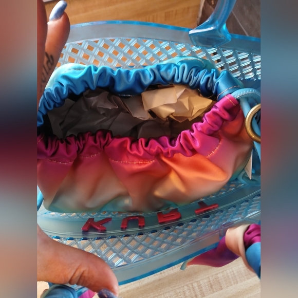 SOLD DO NOT BUY Kurt Geiger NWT Jelly Tote W/Guitar Strap & Dustbag - Picture 11 of 11